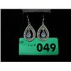 Image 2 : Custom made blue moonstone French hook earrings