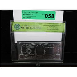 99.9 Pure silver American bank note
