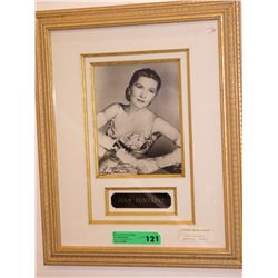 Autographed Joan Fontaine picture
