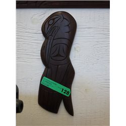 Carved "Raven" wall plaque by Laurence Andrew