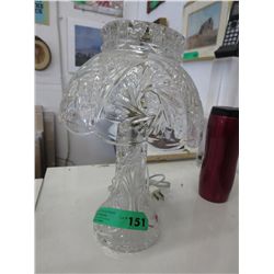 Pinwheel crystal lamp w/ shade