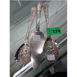 Antique Sterling handled pie server