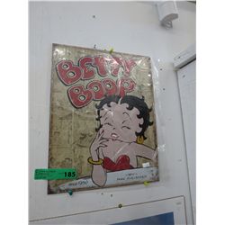 Tin Betty Boop sign - 12" x 16"