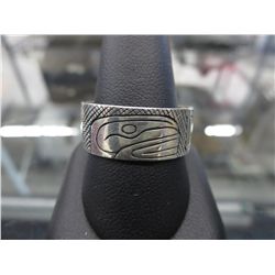 Mans First Nations Sterling silver ring