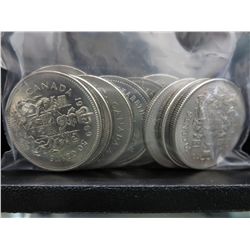 10 x Canada 50 cent coins