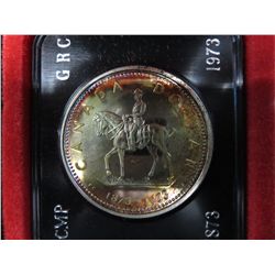 1973 RCMP Canada Dollar, 50% silver
