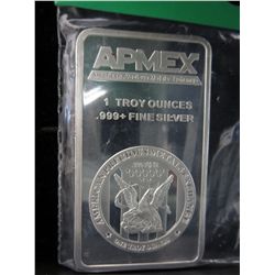 Eagle & Snake motif Silver bar
