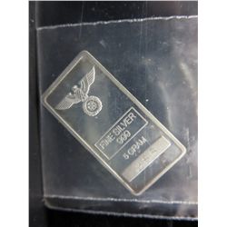 German Eagle & Iron Cross Silver Bar