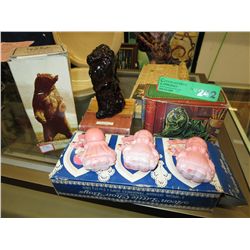 4 Avon collectable cologne decanters & soaps