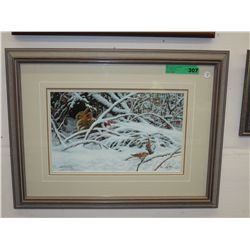 Signed Ltd. Edition Mark Barrie print of a bunny