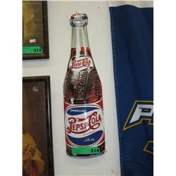 Pepsi Cola tin sign - 6" x 21"