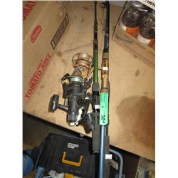 3 Fishing rods with reels