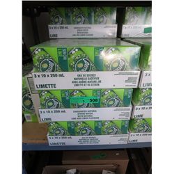 3 Cases of Perrier Lemon-Lime carbonated water