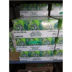 3 Cases of Perrier Lemon-Lime carbonated water
