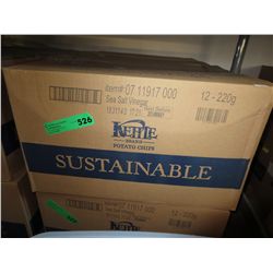 Case of Kettle Brand chips -  Sea Salt & Vinegar