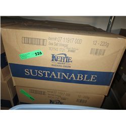 Case of Kettle Brand chips -  Sea Salt & Vinegar
