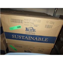 Case of Kettle Brand chips -  Sea Salt & Vinegar