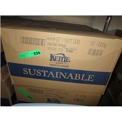 Case of Kettle Brand chips -  Sea Salt & Vinegar
