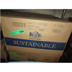 Case of Kettle Brand chips -  Sea Salt & Vinegar