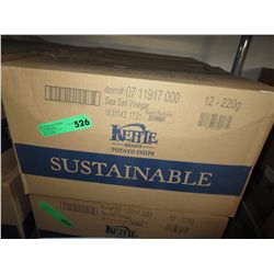 Case of Kettle Brand chips -  Sea Salt & Vinegar