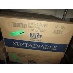 Case of Kettle Brand chips -  Sea Salt & Vinegar