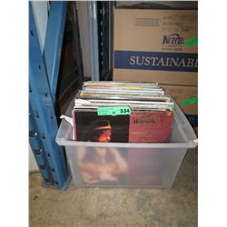 Vintage LP records, approx. 40