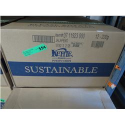 Case of Kettle Brand chips - Jalapeno