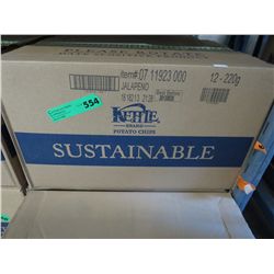 Case of Kettle Brand chips - Jalapeno