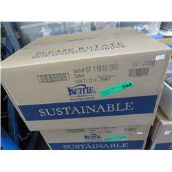 Case of Kettle Brand salted potato chips