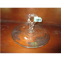 Vintage silver overlay dessert stand
