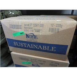 Case of Kettle Brand chips - Maple Bacon