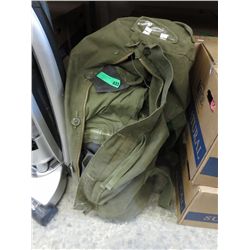 Air Force dry suit in duffel bag
