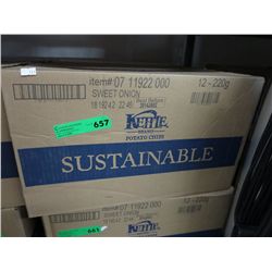 Case of Kettle Brand chips - Sweet Onion flavour