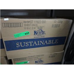 Case of Kettle Brand chips - Sweet Onion flavour