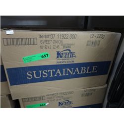 Case of Kettle Brand chips - Sweet Onion flavour