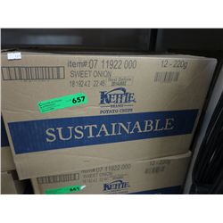 Case of Kettle Brand chips - Sweet Onion flavour