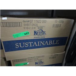 Case of Kettle Brand chips - Sweet Onion flavour