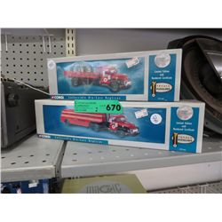 2 Corgi scale model trucks