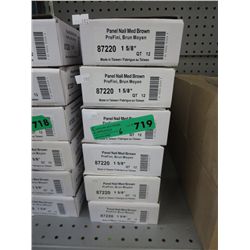6 Cases of panel nails