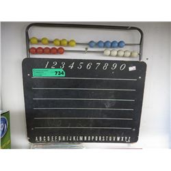 Children chalkboard/abacus