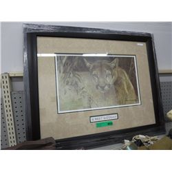 Framed print by Robert Bateman "Tropical Cougar"