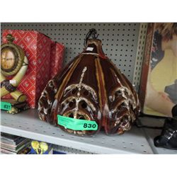 Vintage glazed ceramic hanging lamp