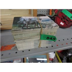 Stack of postcards, approx 100