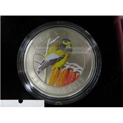 2012  - .25 ¢ coloured coin - Evening Grosbeak