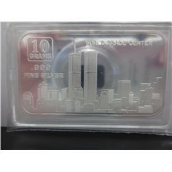 .999 Solid silver art bar in capsule