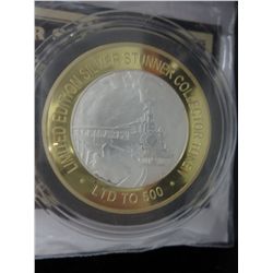 Gold & silver finished Puffin Billy train coin