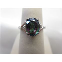 2 CARAT! Mystic topaz ring