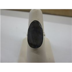 Genuine Labradorite ring set in sterling silver