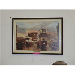 Framed print "In Town Tonight"
