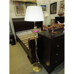 Vintage floor lamp w/ glass bulb